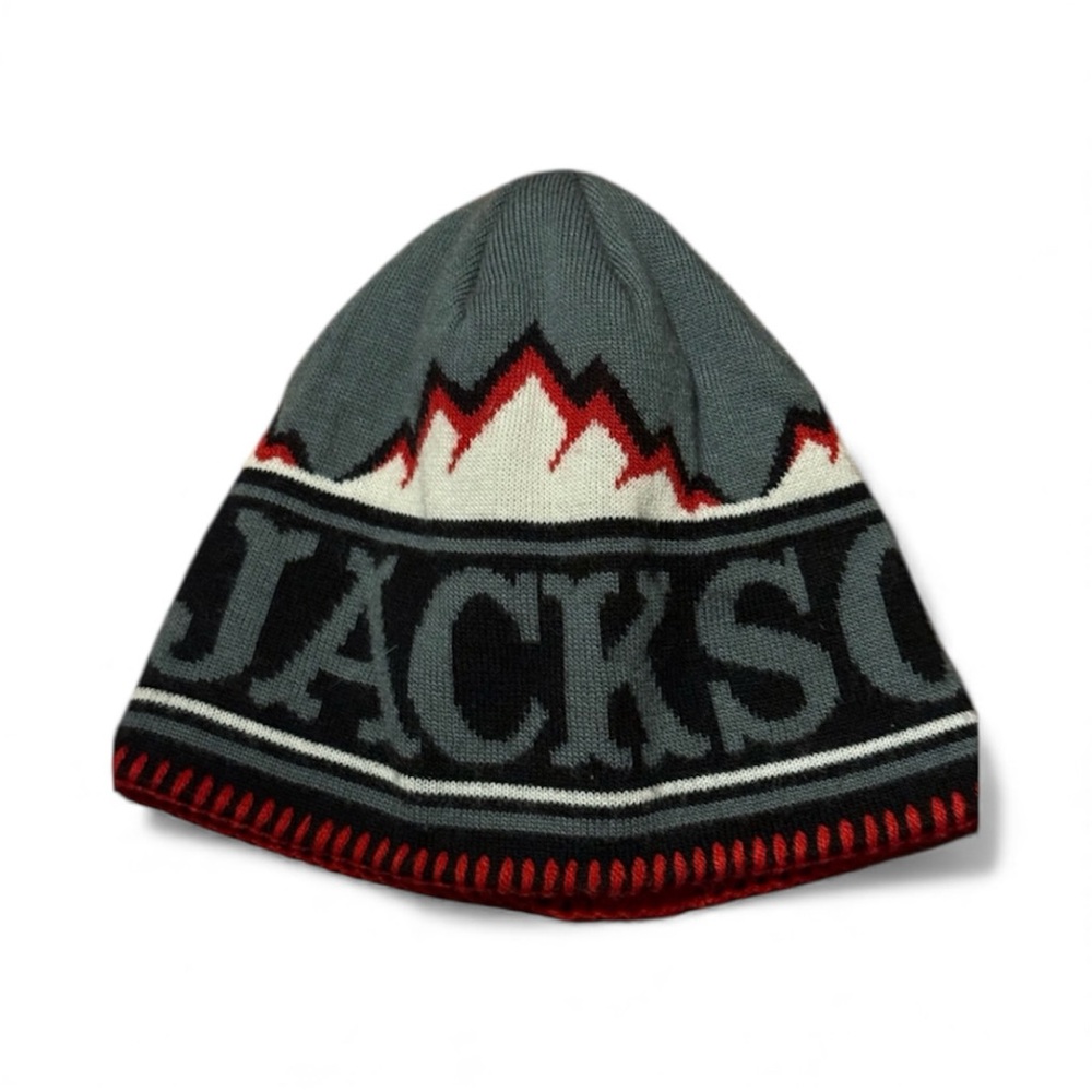 JACKSON Gray and Red Beanie